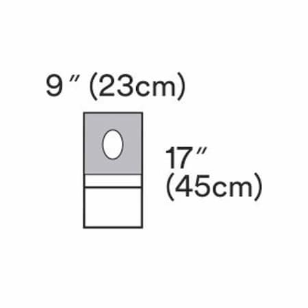 3M Steri-Drape Surgical Drape Aperture Drape 9-1/4 W X 18 L Inch Sterile, 40PK 1072